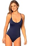 UjENA Navy Dip 1-PC Swimsuit
