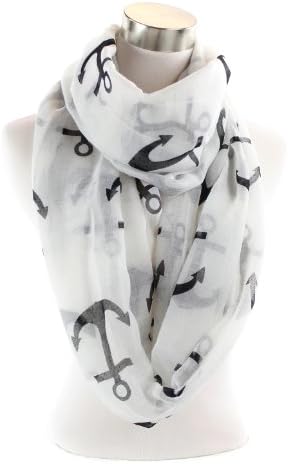 Popular Anchor Pattern Print Infinity Scarf