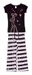 Pink Panther Pink Attitude Black Tee/Capri Set for women