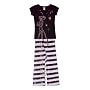 Pink Panther Pink Attitude Black Tee/Capri Set for women