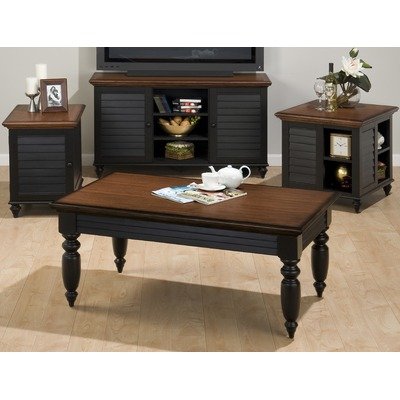 Shutter Apron Cocktail Table Burnished Edge
