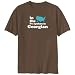 T-Shirt Brown  In The Usa It Is Spoken In Georgian  Languaje