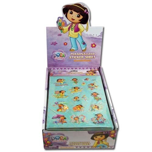 Dora The Explorer Raised Sticker Sheet in Poly Bag