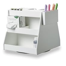 TrippNT 50153 Rotating Multi-Compartment Workstation, 13.25" Width x 13" Height x 12.5" Depth