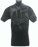 UFC Smoke Logo Belt Print Mens T-shirt