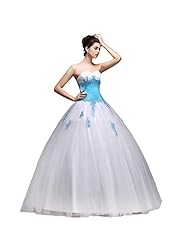 2016 Floor Length Crystal Lace Applique Beaded Natural   Waistline  Sleeveless Sweetheart Satin/Tulle  Ball Gown Homecoming Dress/Pageant Dress/Prom Dress/Quinceanera Dress/Party Dress 