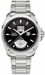 Grand Carrera Stainless Steel Bracelet Black Dial