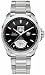 Grand Carrera Stainless Steel Bracelet Black Dial