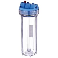 Pentek 158117 1/4'' #10 Slim Line Clear Filter Housing