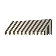 8-Ft. Traditional Window Awning-Guinness Striped