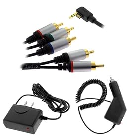 GTMax Rapid Car Charger + Home Travel Charger + 8ft Gold Plated Cable for Sony PlayStation Portable... by GTMax