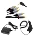GTMax Rapid Car Charger + Home Travel Charger + 8ft Gold Plated Cable for Sony PlayStation Portable PSP 3000