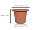 Fiskars 7.2 Inch Bloom Self Watering Planter, Color Clay