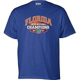 Florida Gators 2007 NCAA Basketball National Champions Blue Big Time T-Shirt at Cotton Exchange