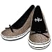 NOTW (Not of This World) Beige Plaid Ladies Sneaker Wedge Heel Shoes with Bow Accent