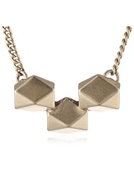 Sam Edelman Triple Hexagon Stud Pendant Necklace, 18"+2"