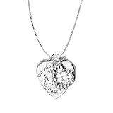 Sterling Silver Do You Know What I Love Most About Us? You! with Double Hearts Reversible Pendant, 18