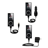Deluxe Kit for the Microsoft Zune 4GB / 8GB includes a USB cable with Car and Wall Charger - Gomadic Brand w/ TipExchange Technology