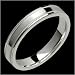 Cybele - Exclusive 4mm Wide Platinum Wedding Band with Milgrain Edge - Custom Made for Him & Her.