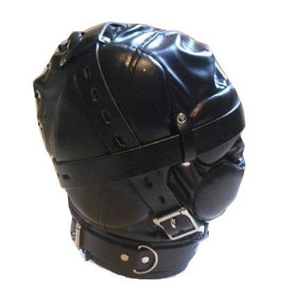 Produkt-Bild: Bondage Leder Maske mit starker Augen und Mund Partie