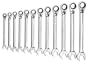 GearWrench 9620 12 Piece Metric Reversible Combination Ratcheting Wrench Set