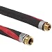 Goodyear EP Plicord Flexwing Black Nitrile Rubber Petroleum Transfer Hose Assembly, Brass NPT Male x NPSM Female Couplings
