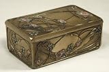 Art Nouveau Rose Box, Charles Rennie Mackintosh Style, 6-inch Long