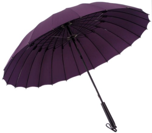和傘 24本骨傘 蛇の目風 和傘 番傘　紫