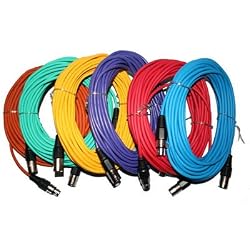 MicrophoneCablesXLR50'(6Pack)