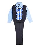 James Morgan "Center Argyle" 4-Piece Outfit (Sizes 8 - 18)