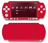 Simply Red Decorative Protector Skin Decal Sticker for Sony Playstation PSP ....