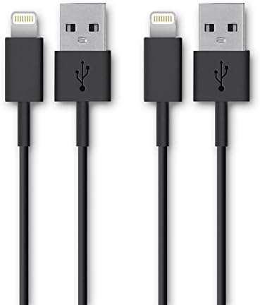 SideTech (TM) 3 Feet 8 Pin Premium Durable iPhone 5/6 Data Sync / Charging Cable for iPhone 6, 6 Plus, 5, 5C, 5S, iPad Air, iPad Mini - Excellent Quality USB to 8 Pin Sync/Charging Data Cable - Quick Charging Certified Quality. Newest iPhone, iPod Compatible with iOS 8 SHIPPED IN SAME BUSINESS DAY (3 FT Bundle of 2 Black Plastic Cable)