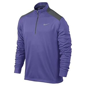 Nike Men's Dri-Fit Performance 1/2 Zip (Small, Purple Haze)