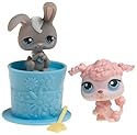Littlest Pet Shop Pet Pairs - Poodle and Grey Bunny