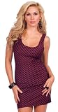 Sexy Round Neckline Sleeveless Tank Straps V-cut Back w/ Crossed Bands Straight Tube Style Mini Dress