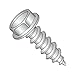 #14 x 5/8" Type A Self-Tapping Screws/Unslotted/Hex Washer Head/18-8 Stainless Steel (Carton: 1,500 pcs)