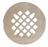 Plumbest D40-010 4 1/4 Snap-in Replacement Shower Drain Strainer, Satin Nickel