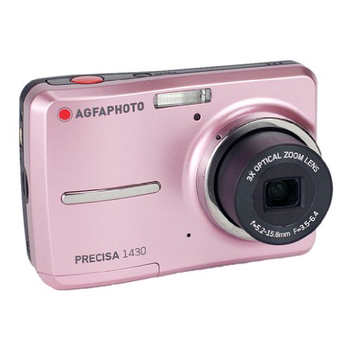 AgfaPhoto Precisa 1430 pink Digitalkamera (14,1 Megapixels, 3-fach opt. Zoom, 6.10 cm (2,4 Zoll) LCD) Inkl. Software-Paket pink