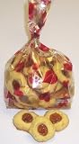 Gourmet Food : Scott's Cakes 1 lb. Apricot Butter Cookies in a Multi-Heart Bag
