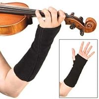 Wristies Hand Warming Practice Gloves - Original Long Length for Large Hands: Black