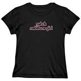 T-Shirt Woman Black  Chick Girls Dutch Antillean  Netherlands Antilles Country