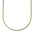 10k Yellow Gold 2.0mm Solid Diamond Cut Rope Chain Necklace, 18"