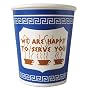 - 	 New York City Ceramic Coffee Cup: "We are happy to serve you"
