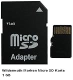 Produkt-Bild: 1GB MICRO SD Card TransFlash mit Adapter zum Auslesen der Karte von Wildermuth