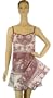 Brown Toile French Elegant Floral Design Camisole Style Sleeveless Sleepdress night dress nightgown ~ 3 sizes, Large