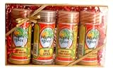 Island Spice Jamaican Spices Gift Box, 4 6-oz Authentic Jamaican Spices