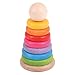 Bigjigs Toys My First Wooden Rainbow Stacker - Stacking Rings