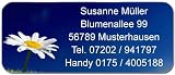 Produkt-Bild: Adress-Etiketten "Blume" mit Ihrer kompletten Adresse, 160 St&uuml;ck, ca. 56 x 23 mm, f&uuml;r bis zu 5 Zeilen Text