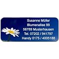 Adress-Etiketten "Blume" mit Ihrer kompletten Adresse, 160 St�ck, ca. 56 x 23 mm, f�r bis zu 5 Zeilen Text