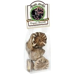 FungusAmongUs Dried Mushrooms, Organic Shiitake, 1-Ounce Units (Pack of 4)